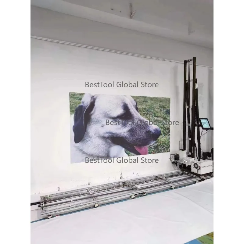 4 M-eter UV Wall Printer dir-ectly Pr-int on wall Glass Ceramic Tiles Wood Me-tals 3D Vertical Wall Painting Prin-ting Print-er