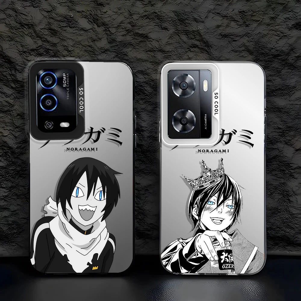 Noragami Yato Anime For OPPO Reno A98 A78 A76 A74 A58 8T 7Z 7 6 Pro 2020 4G 5G Fashion Colorful Silver Phone Case