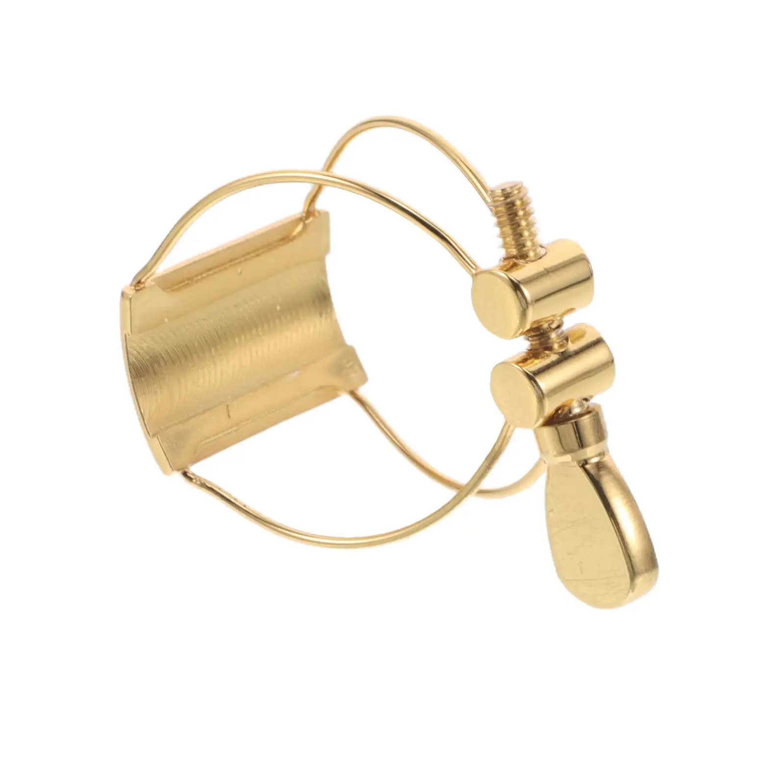 

1Set Alto Sax Ligature Metal Clip Clamp Stable Fastener for Saxophone Mouthpiece Repair and Performance Accessories Saxophone