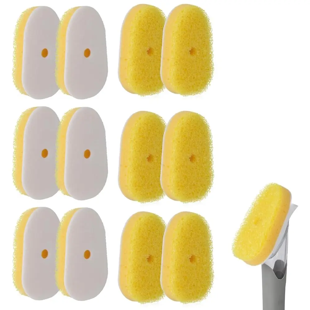 

12Packs Dish Wand Sponge Refills for Scrub Daddy Dish Daddy - Replacement Heads for Dish Sponges, Non Scratch Dish Washing Sc
