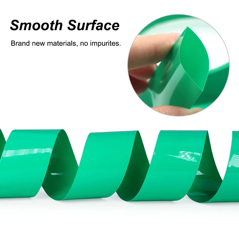 1-30 متر عرض 120 مللي متر بولي كلوريد الفينيل أنبوب الانكماش الحراري 18650 بطارية التفاف الحرارة تقلص معزول كابل طبقة حماية التفاف كم