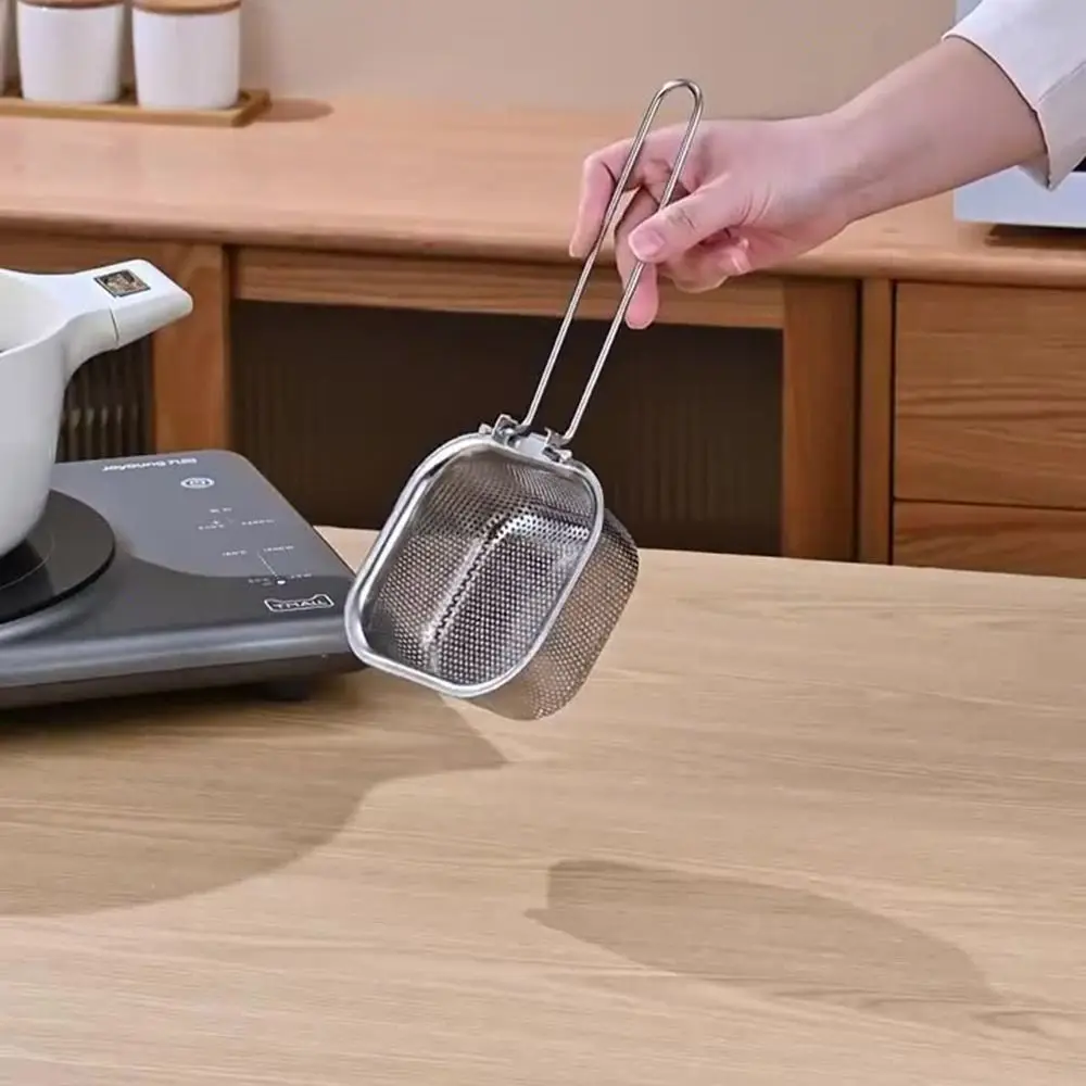 

Cooking Utensils Mesh Strainer Spoon Long Handle Korean Noodles Scoop Pasta Boil Basket Stainless Steel Mesh