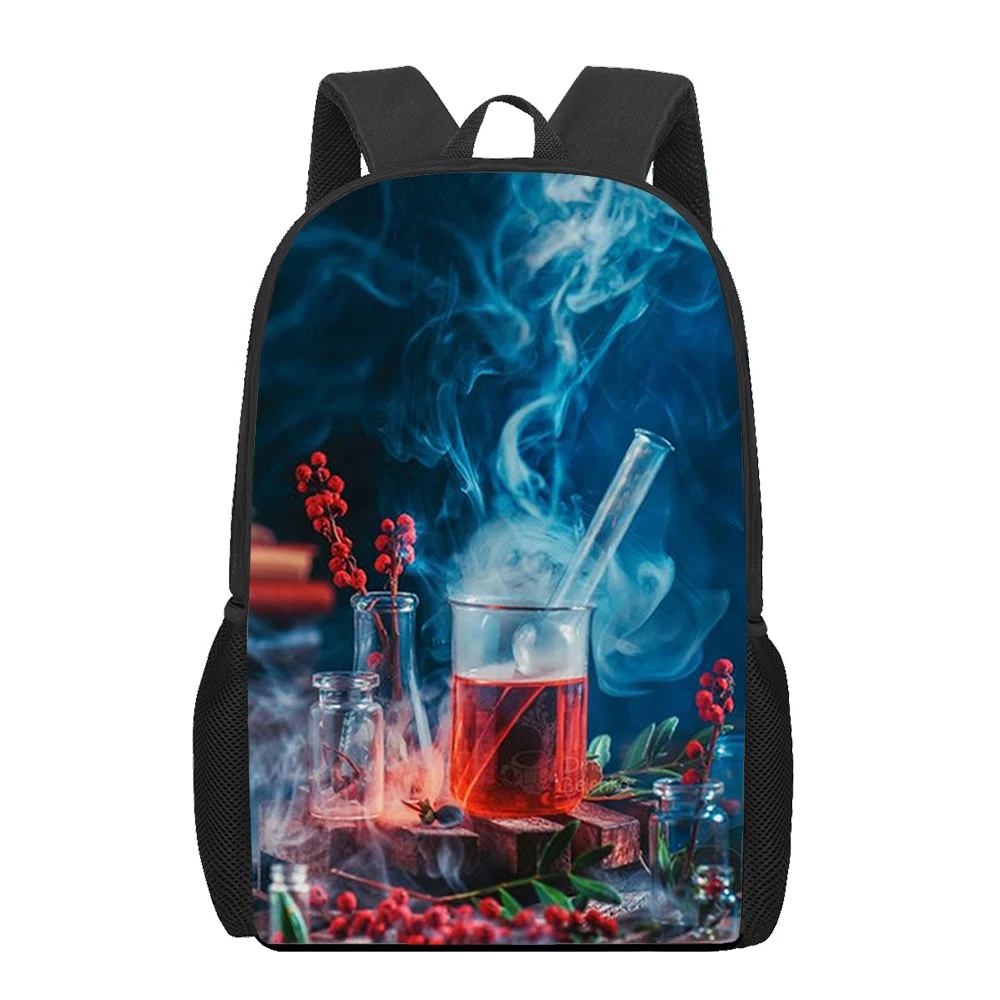 

Biology and Chemistry 3D Print School Bag Set for Teenager Girls Primary Kids Backpack Book Bags Children Bookbag Satchel