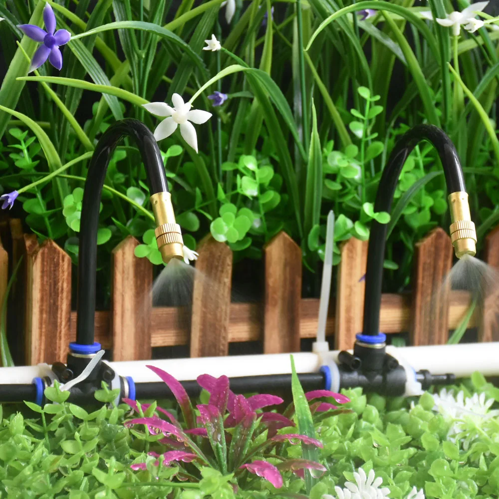 مجموعات الري بالتنقيط الصغيرة مع قفل ، نظام الري بالتنقيط ، خرطوم حديقة النحاس ، DIY بها بنفسك ، 20 مللي متر ، 8 مللي متر