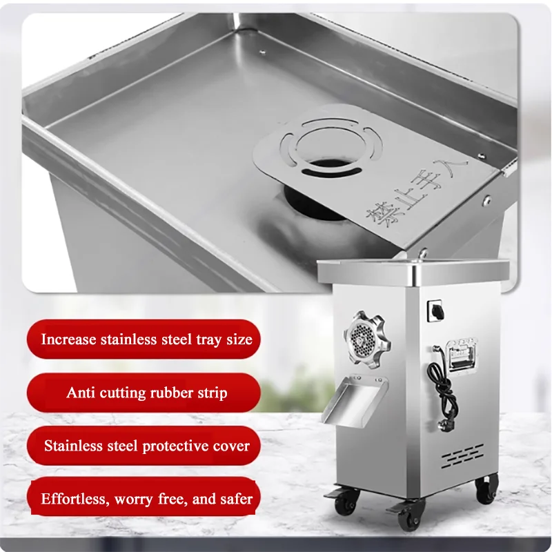 Commercial High Quality Stainless Steel Table Top Meat Grinder Machine All Stainless Steel Slicers and Mixers