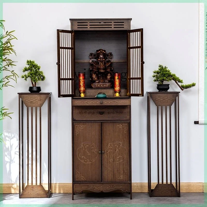 X5-22 Buddhist shrine  Taiwan household Bodhisattva God of Wealth offering table Buddha statue cabinet Shrine standing cabinet