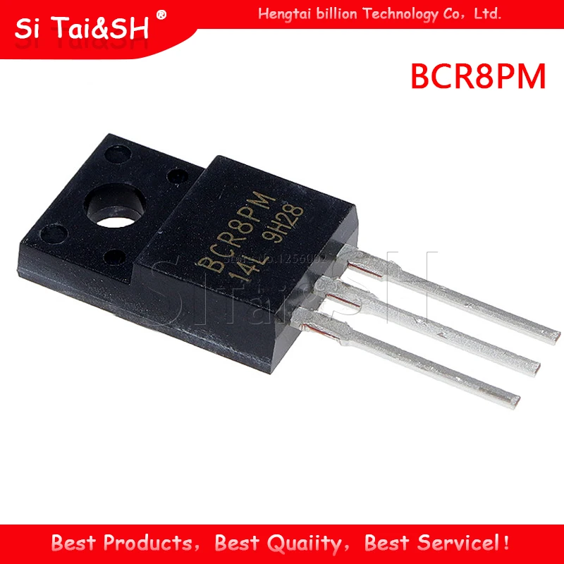 10pcs/lot BCR8PM-14L TO220 BCR8PM TO-220F 600V 16A