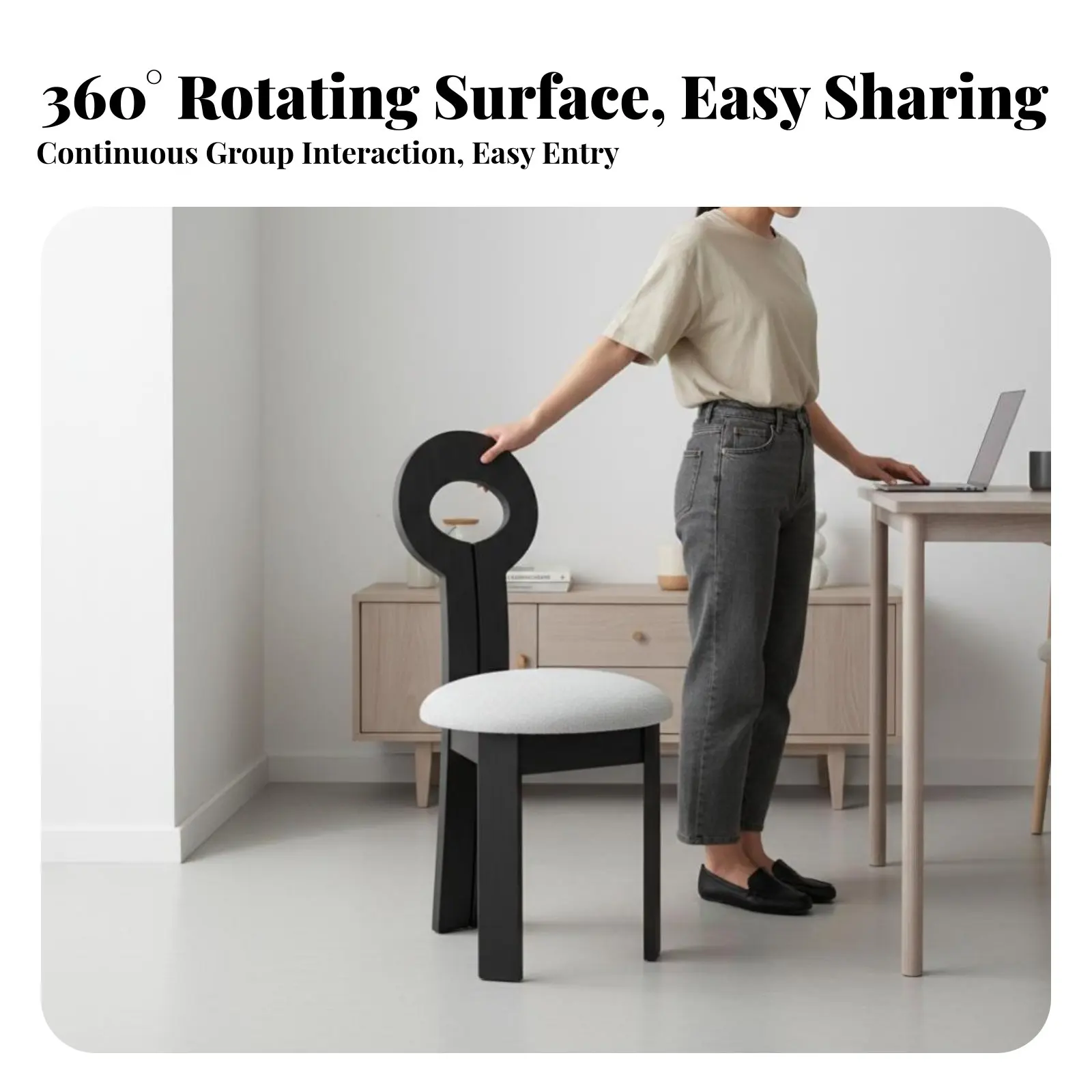 

raiseTop Folding Dining Table Space-Saving Height-Adjustable Coffee-to-Dining Table versatileUse French and Aesthetic for Hosts