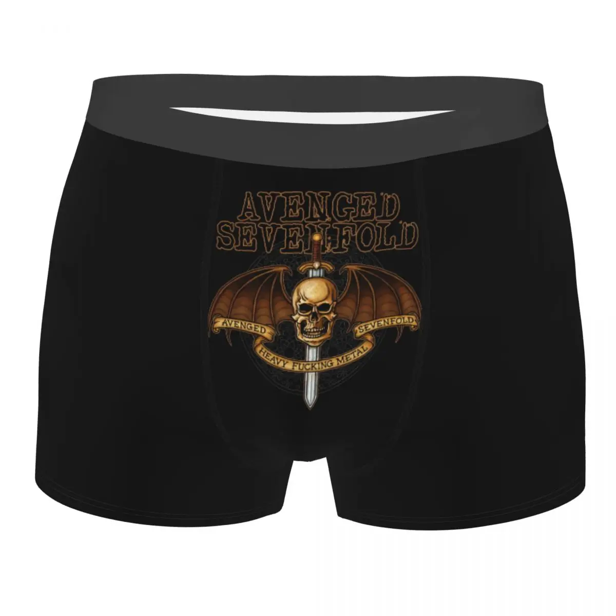 

Модные боксеры Sevenfolds-Avenged Heavy Metal, шорты, мужские трусы, эластичные трусы, нижнее белье