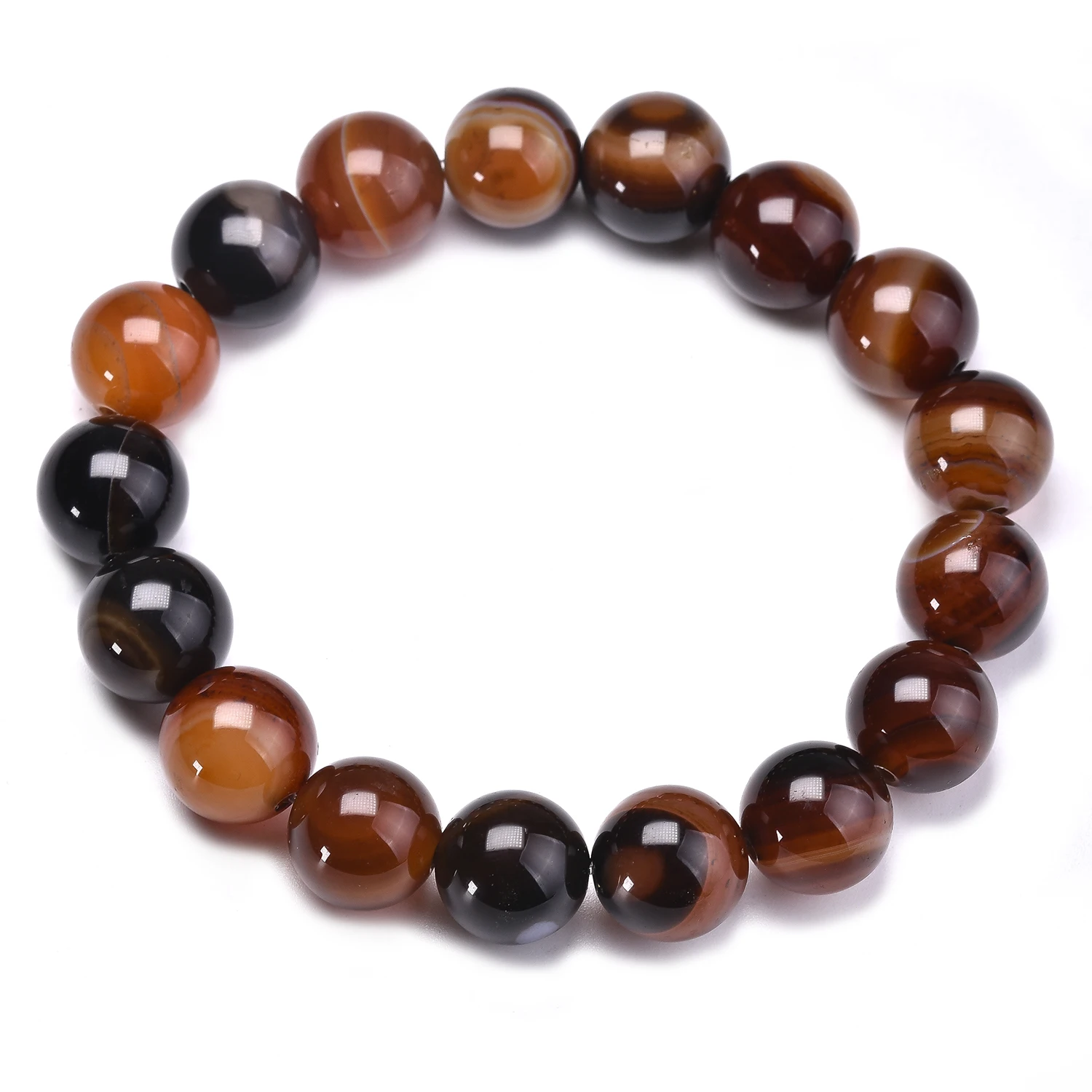 Wholesale Unique Natural Onyx Bracelets & Bangle for Women and Men Beads 6-10-12-14-16-18-20MM Fashion Charm Bracelets Stock