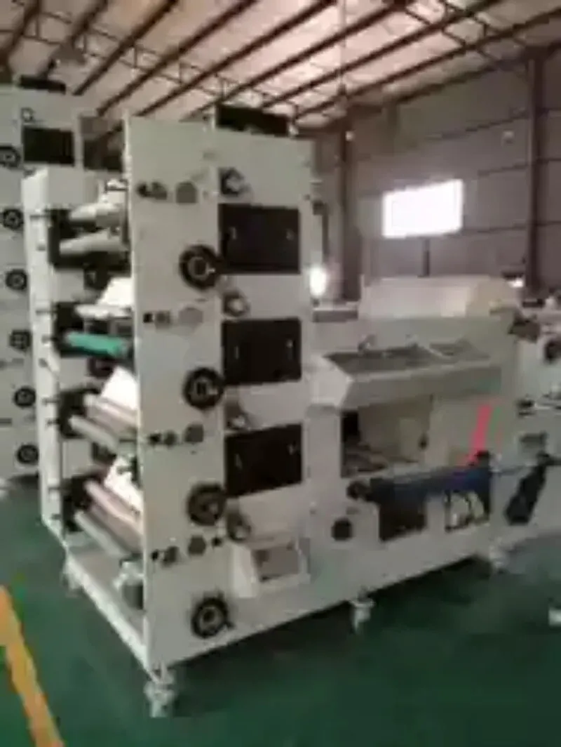 Yugong Narrow Web Adhesive Labels Flexo Printing Machine Paper Roll To Roll Flexo Printing Machine