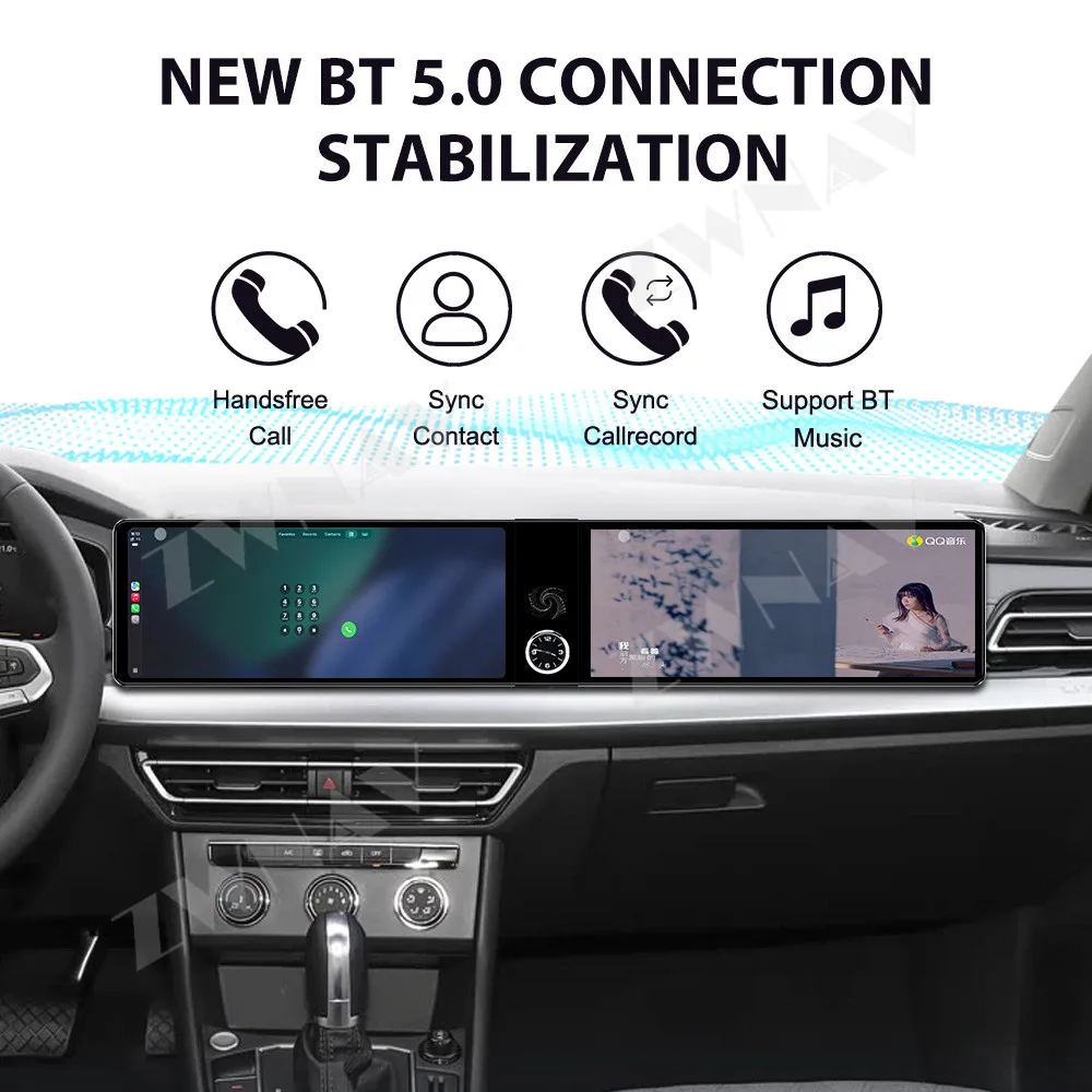 

Android 13 Carplay Dual 12.3 inch Touch Screen Carplay For Volkswagen Lavida 2023-2024 GPS Navigation WIFI 4G Head Unit Auto