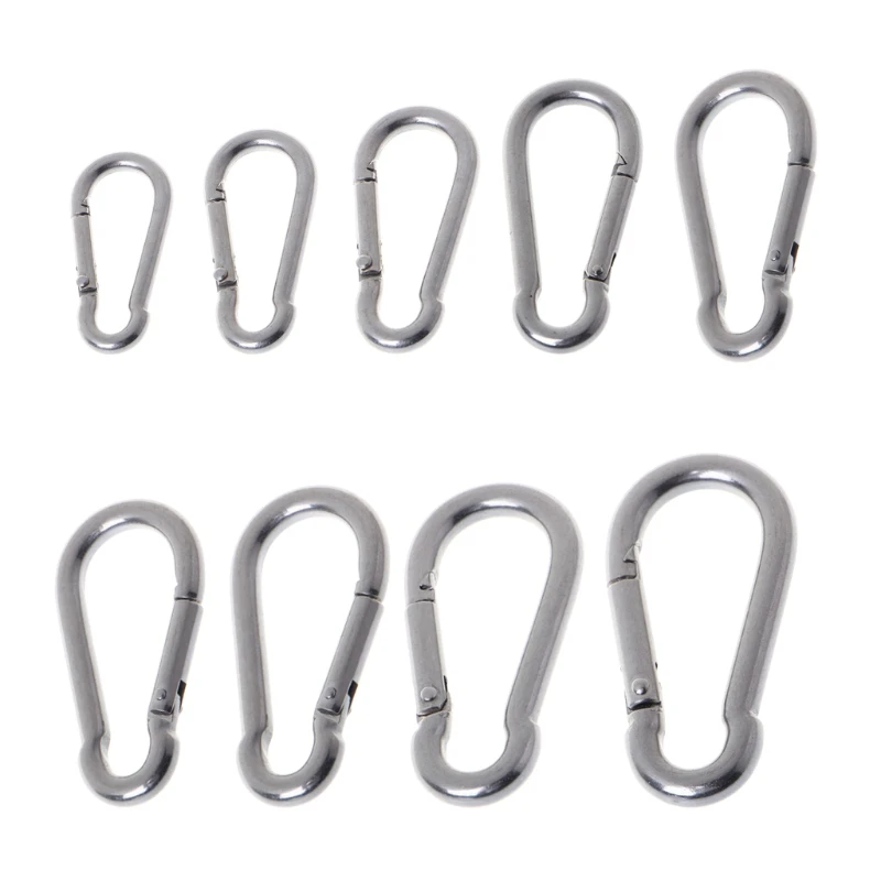 

Spring Hooks Carabiners Stainless Steel Spring Clips Metal Clips Heavy Duty