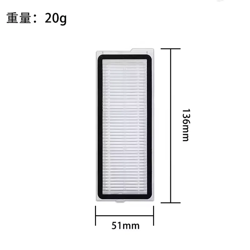 For Roborock Qrevo 5AE / Qrevo Curv / Qrevo Curv S5X / Qrevo Curv 5A1 Vaccum Cleaner Mop Dust Bag Main Side Brush Filter 6