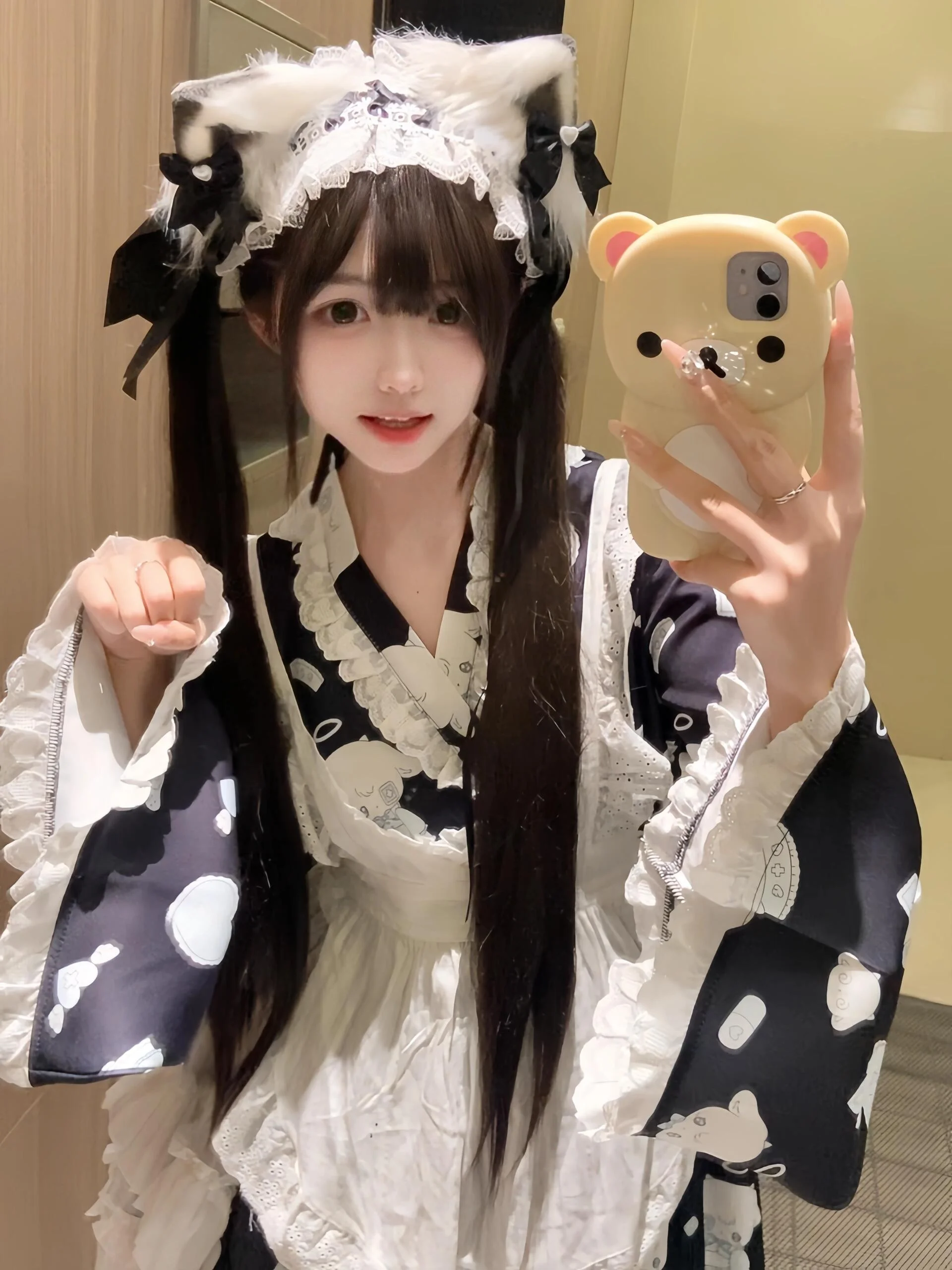 

Lolita Ears Headwear Women's Cosplay Hairband loween Maid Costume Accory Anime Con Fre out Faion Item