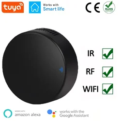 2024 NEW Tuya Smart RF IR Remote Control WiFi Smart Home for Air Conditioner ALL TV LG TV Support Alexa Google Home etc