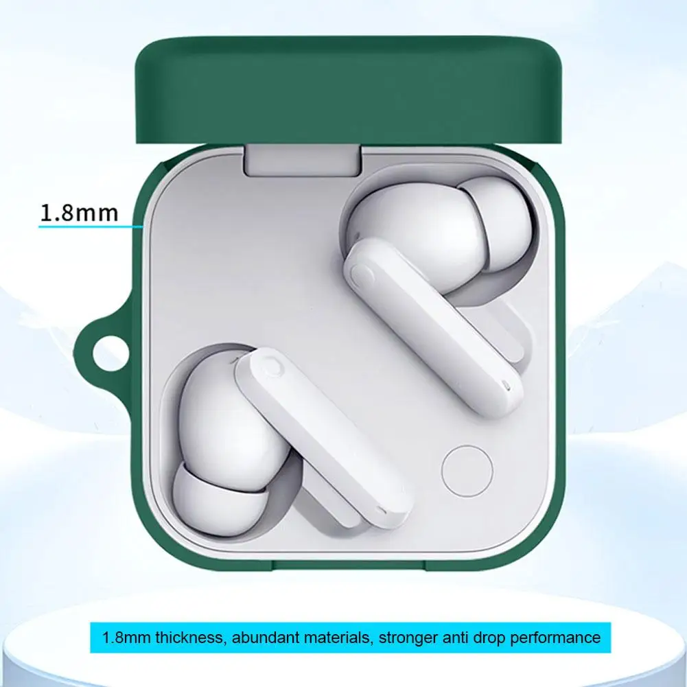 For CMF BY Nothing Buds Pro 2 Silicone Earphone Charging Case Full-body Protective Case Anti-drop Dust Charging Compartment Case