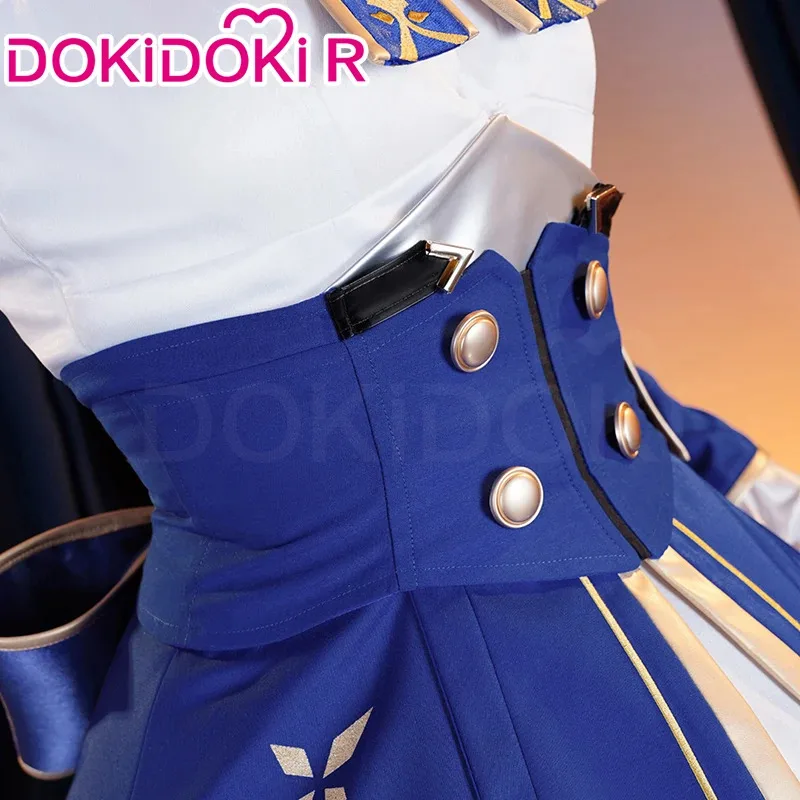 qq28LQSaber Cosplay Game Honkai: Star Rail x Fate Stay Night 【S-2XL】DokiDoki-R فستان الهالوين الأزرق Saber Costume Plus Si