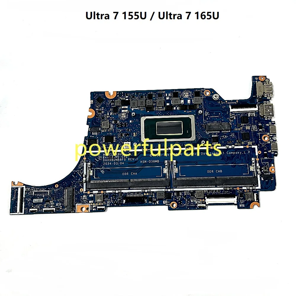 For HP EliteBook 630 G11 Motherboard N96509-601 NSN-Q38MB DA0X8UMB8F0 Ultra 7 165U Ultra 7 155U CPU On-Board Working Good