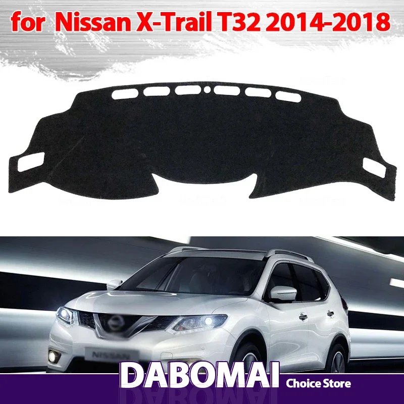 

Dashboard Cover Dash Board Mat Carpet Pad Shade Cape Blanket Accessories For Nissan X-Trail T32 2014-2018 X Trail XTrail