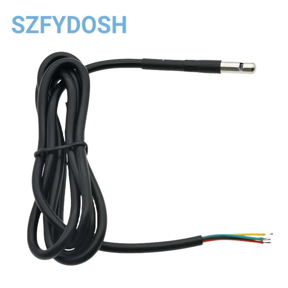 AHT10/AHT20/AHT30 Водонепроницаемый датчик температуры и влажности с проводом зонда из нержавеющей стали I2C для промышленного применения