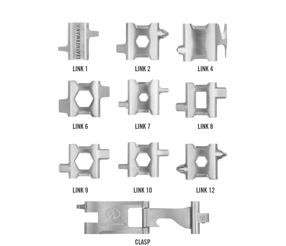 HQ Multifunction Outdoor Tool Bracelet Screwdriver Stainless Steel Bolt Driver Tools Multi Tread Bracelet For Wearable Bike Tool