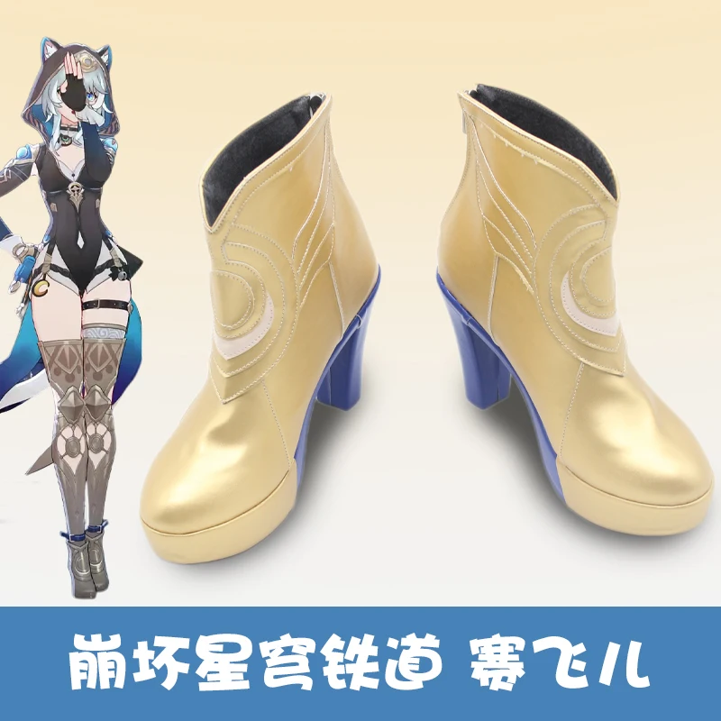 Jogo honkai: star rail cipher cosplay sapatos cifera cosplay sapatos de salto alto ciphera outfit para festa de halloween feminino masculino