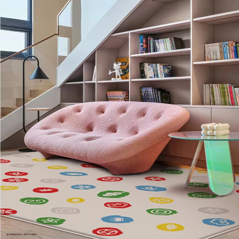 Tapis pliable à double face avec motif de dessin animé pour bébé, tapis pour enfants, polymère de jeu, étanche, facile à transporter, activités, virus