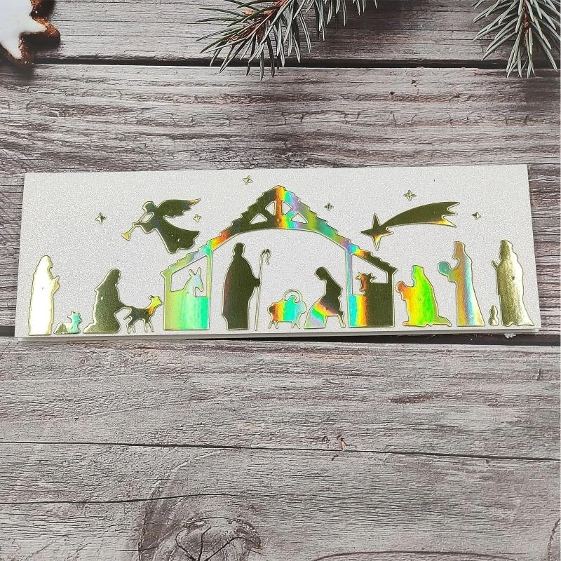

1 Set Religion Nativity Scene Metal Cutting Dies Stencil DIY Scrapbooking Embossing Tool Die Cuts Christmas Paper Card