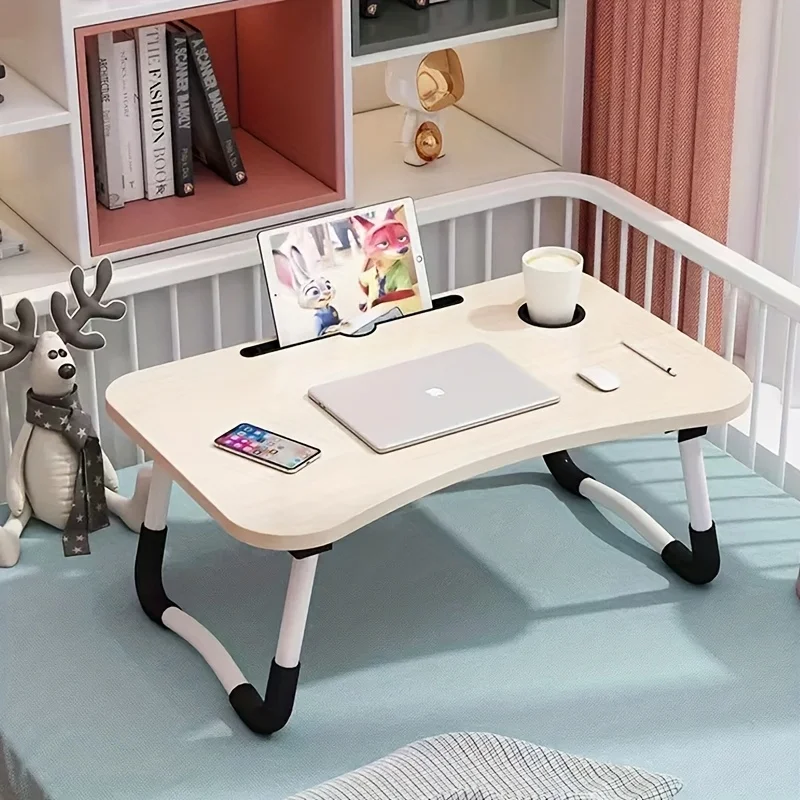

Extra Large Portable Laptop Desk with Cup Holder and Drawer Multi-Functional Tray Stand Suitable for Bed Sofa Floor