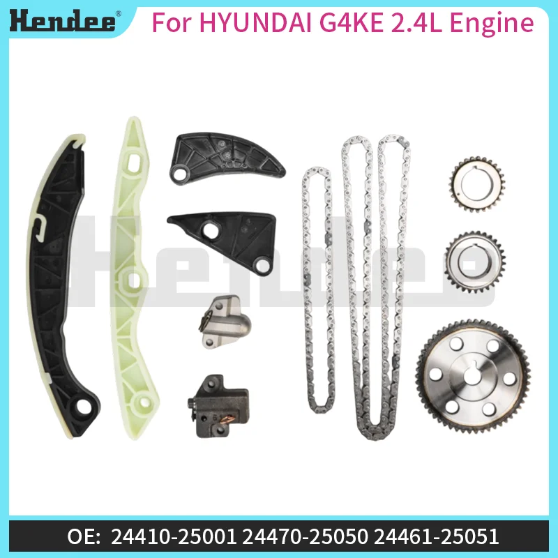 

For HYUNDAI G4KE 2.4L Engine Timing Chain Kit,High-quality Automotive Parts OE:24321-25000180,24322-2505074L,23121-25050