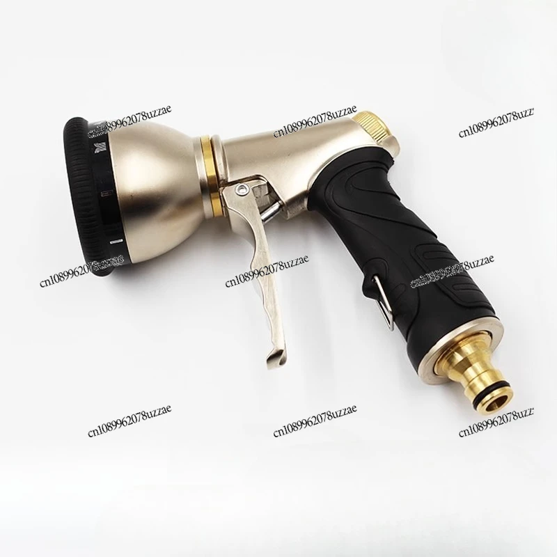 

All-copper Plastic-coated Car Water Gun, High-pressure Wash , Gardening , Local Tyrant Gold 9-function Nozzle Spray