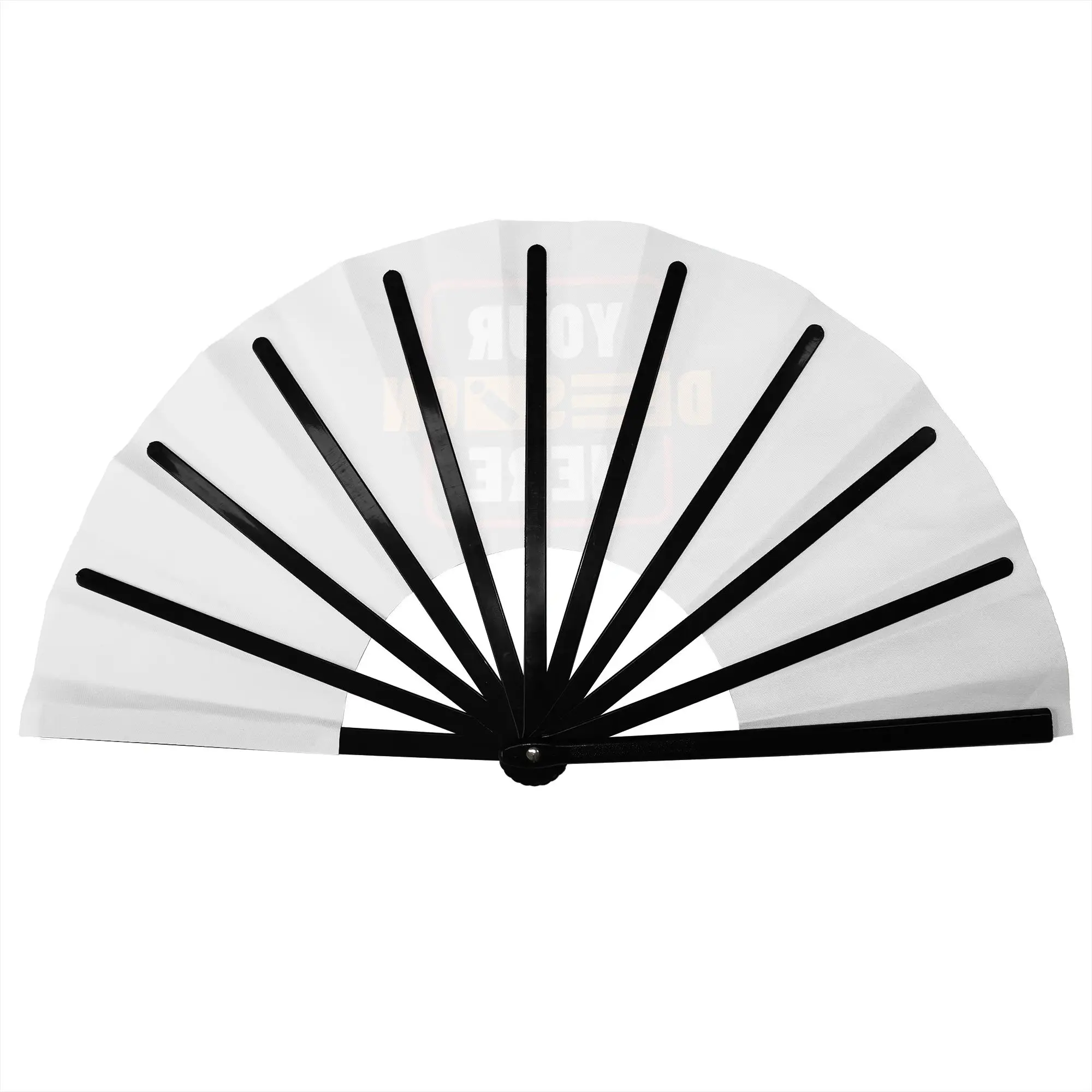 Customized Custom Your Design Portable Pocket Fan Camping  Polyester Folding Fan Chinese Dance Handheld Cooling Fans