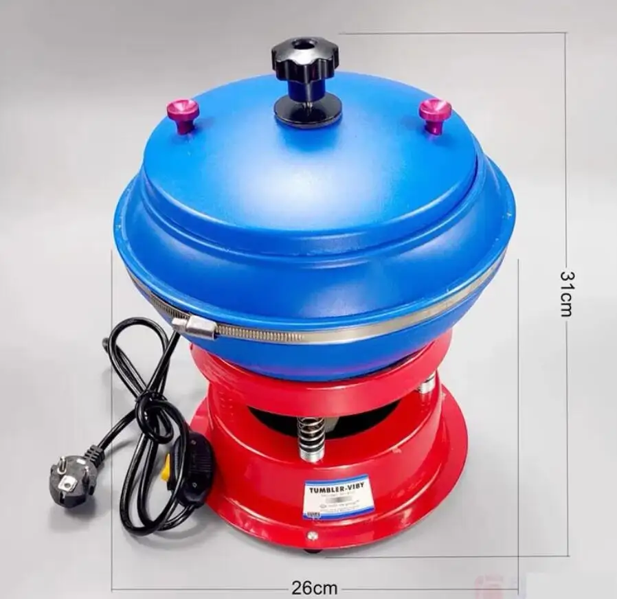 NEW Diy Jewelry Vibrating polishing tumbler polishing machine Vibrating drum Jade Agate Polisher Grinder Vibration tool