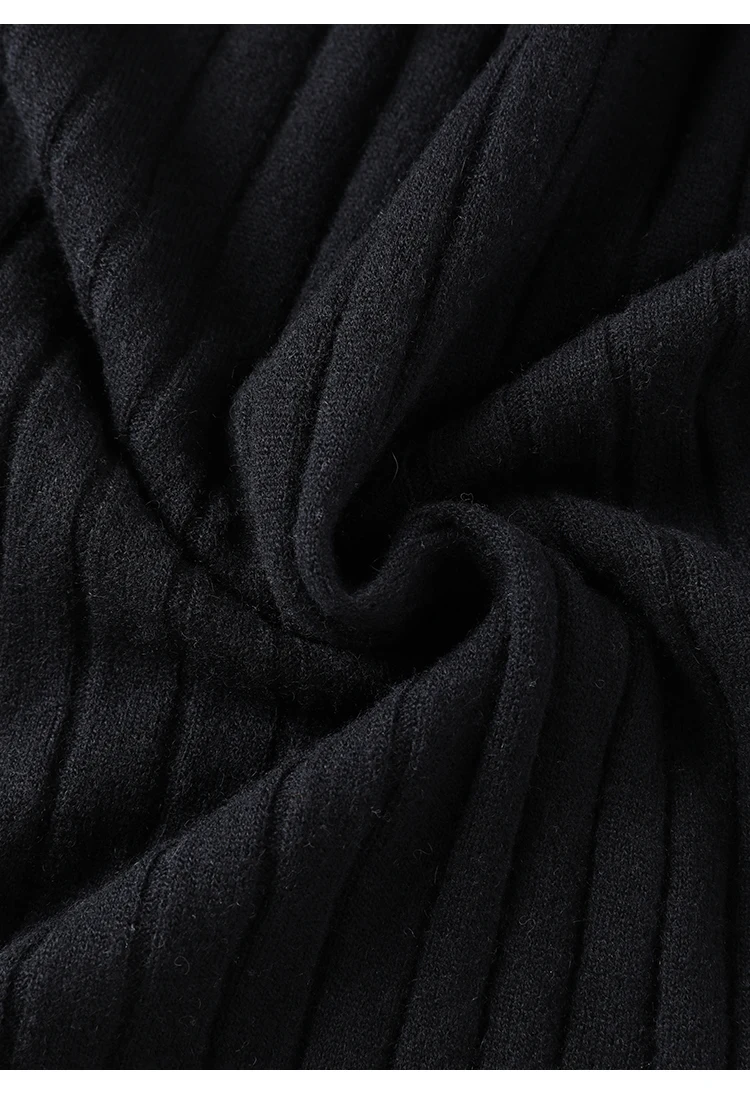 BY3521239 Luxuriöser Damen-Kaschmir-Rollkragenpullover, weicher, gerippter, schmal geschnittener Pullover, Winter-Strickware mit hohem Kragen – Detail 34