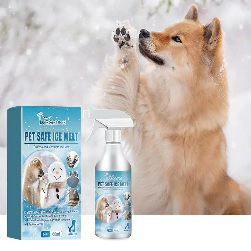 Pet Safe Salt e Ice Melt Deicer Spray, Seguro para Concreto Rock Salt Alternative, Inverno