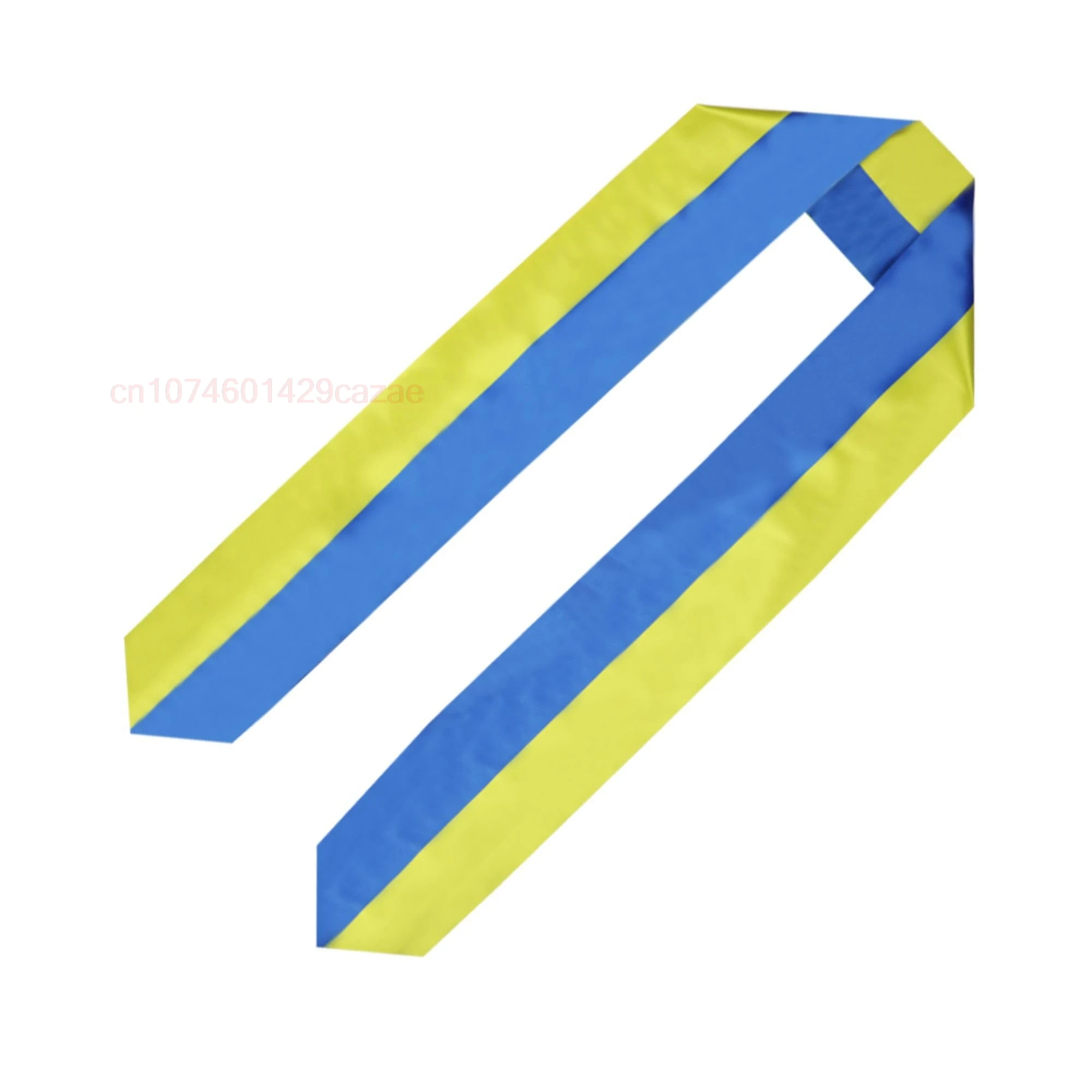 

Ukraine Flag 180*15CM Graduation Sash Stole Scarf Double Sided for Study Aboard International Class Of 2024