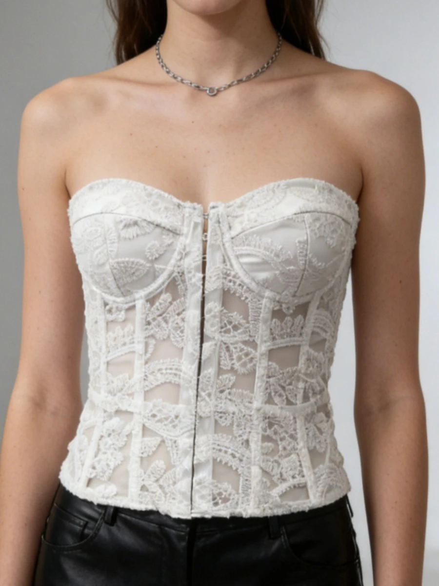 Foamlina Summer Hollow Mesh La - Embroidery Topi avis et prix