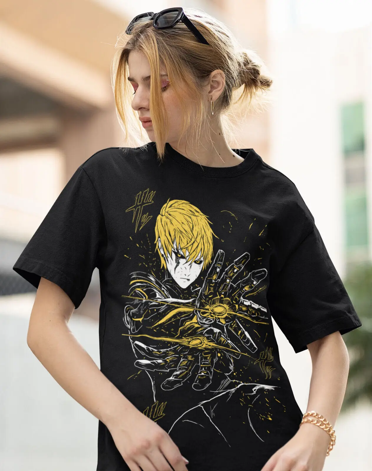 Genos T-Shirt Anime Manga Villain One Punch-Man Graphic Tee S To 5XL