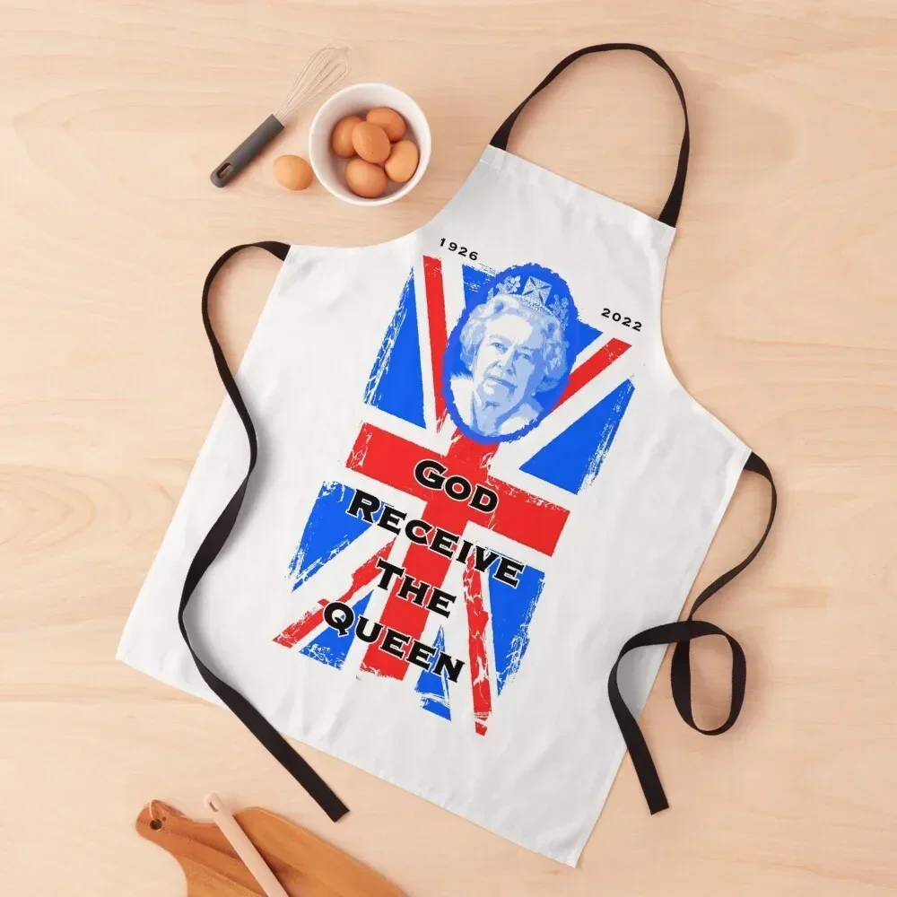 

God Receive The Queen Apron Kitchen Apras Man kitchen gadgets Apron