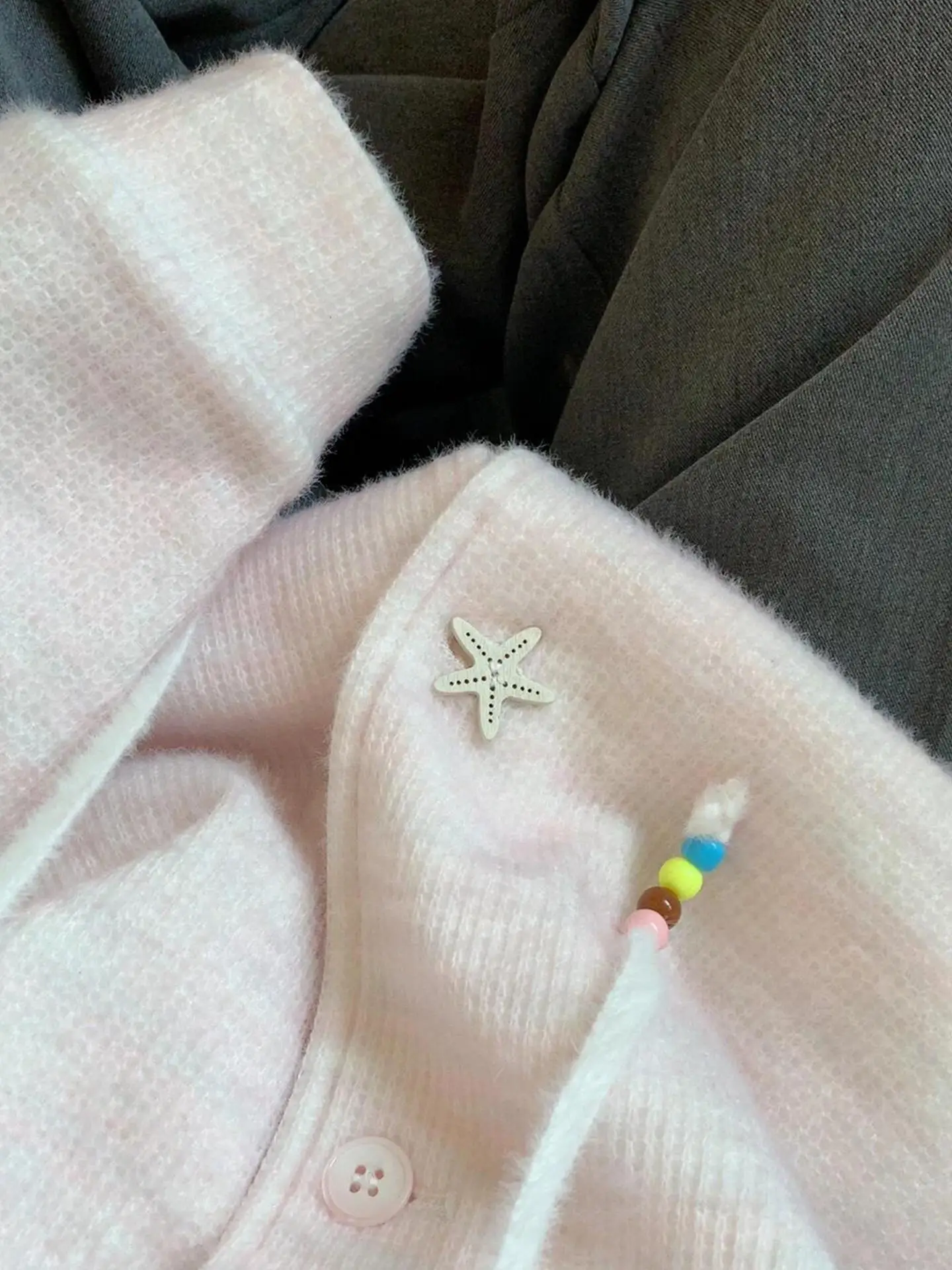 Inizio autunno coreano Sle rosa felpa con cappuccio Jaet donna nuova 2025 primavera autunno pigro maglione lavorato a maglia cardigan Top