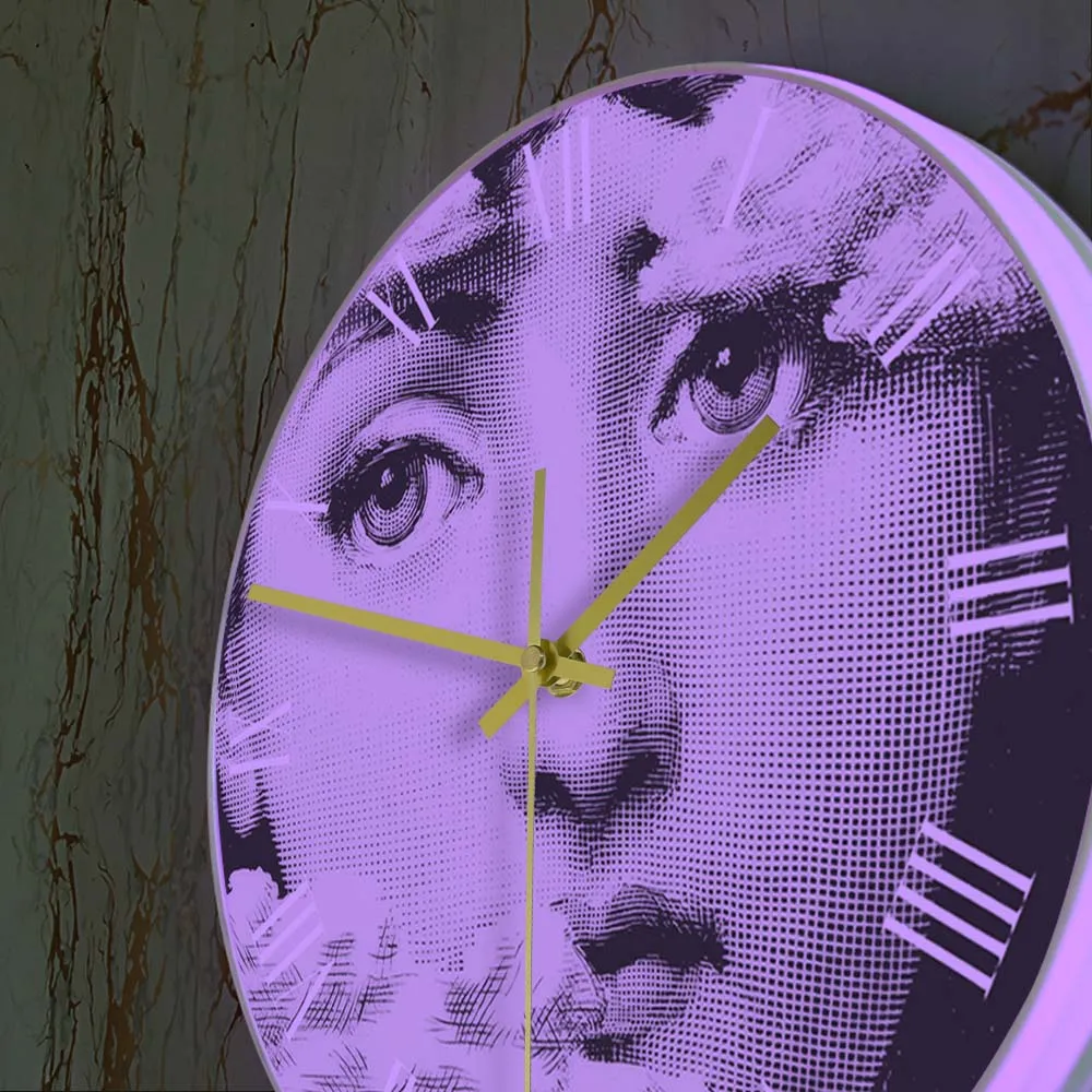 Italian Painter Decorative Artist Printed Wall Clock Young Lady
