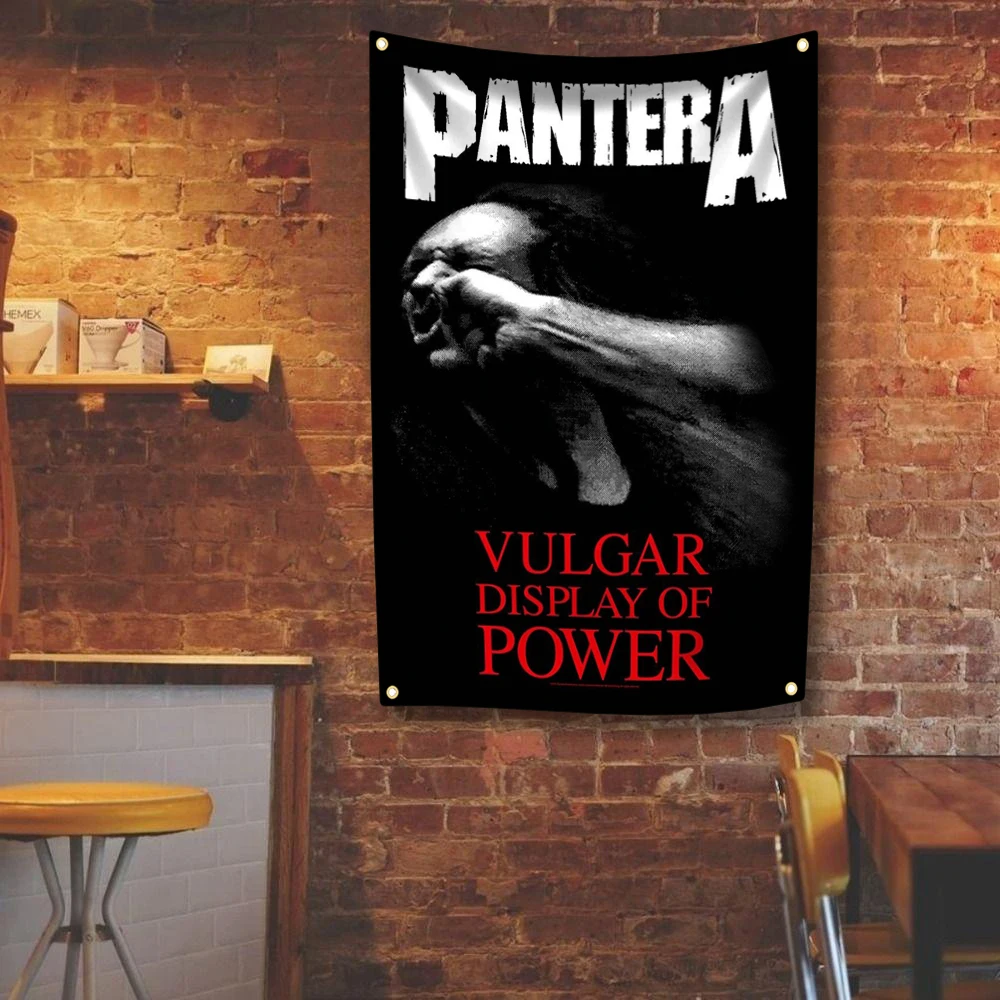 Rock Band Panteras Tapestry Aesthetic Home Decoration Wall Hanging Flag Bedroom Dorm Background Banner Room Club Bar Cafe Decor view 3