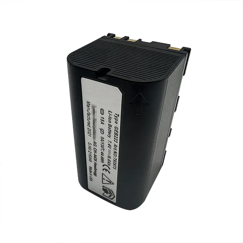 Black 7.4V GEB222 Battery For Leica ATX1200 GPS1200 GRX1200 Total Stations 6000mAh Surveying Instrument lithium Battery