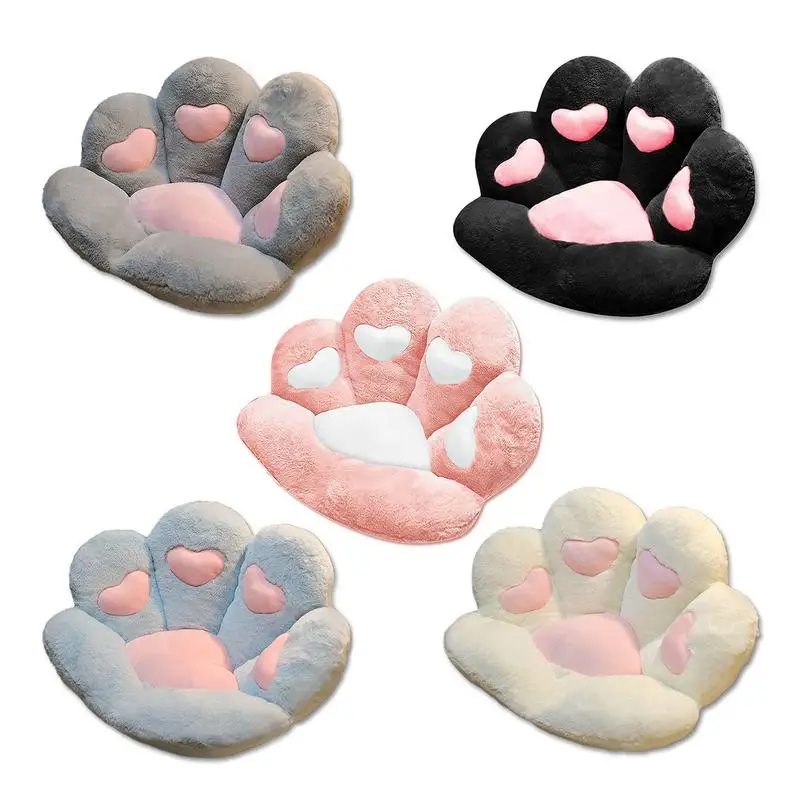 

Cat Paw Seat Cushion Cat Paw Cushion Office Chair Cushions 28x24in Comfy Kawaii Cat Paw Shape Gaming Chair Cute Cozy Seat Pad