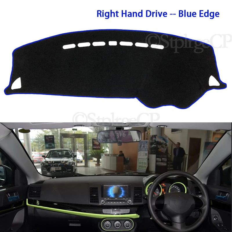 Anti-Slip Mat Dashboard Cover Pad Sunshade Dashmat Accessories for Mitsubishi Lancer 2008~2016 Ralliart EVO X Galant Fortis EX