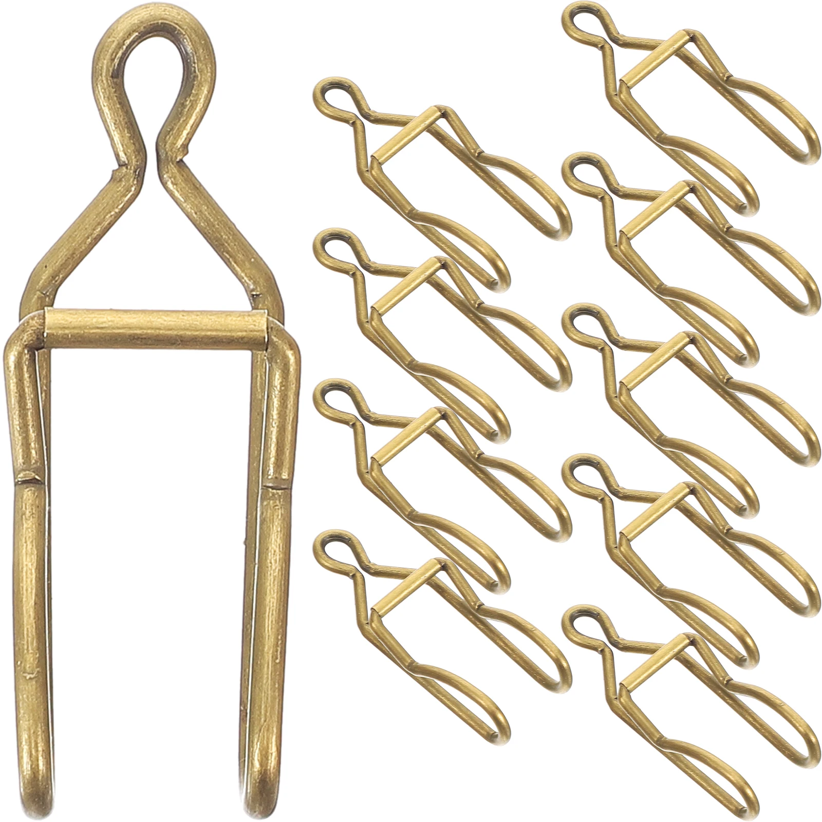 

50pcs Chain Clasp Accessories Iron Clip Metal Parts for Pocket Watch DIY Crafts Pants Cowboy Chain Watch Strap