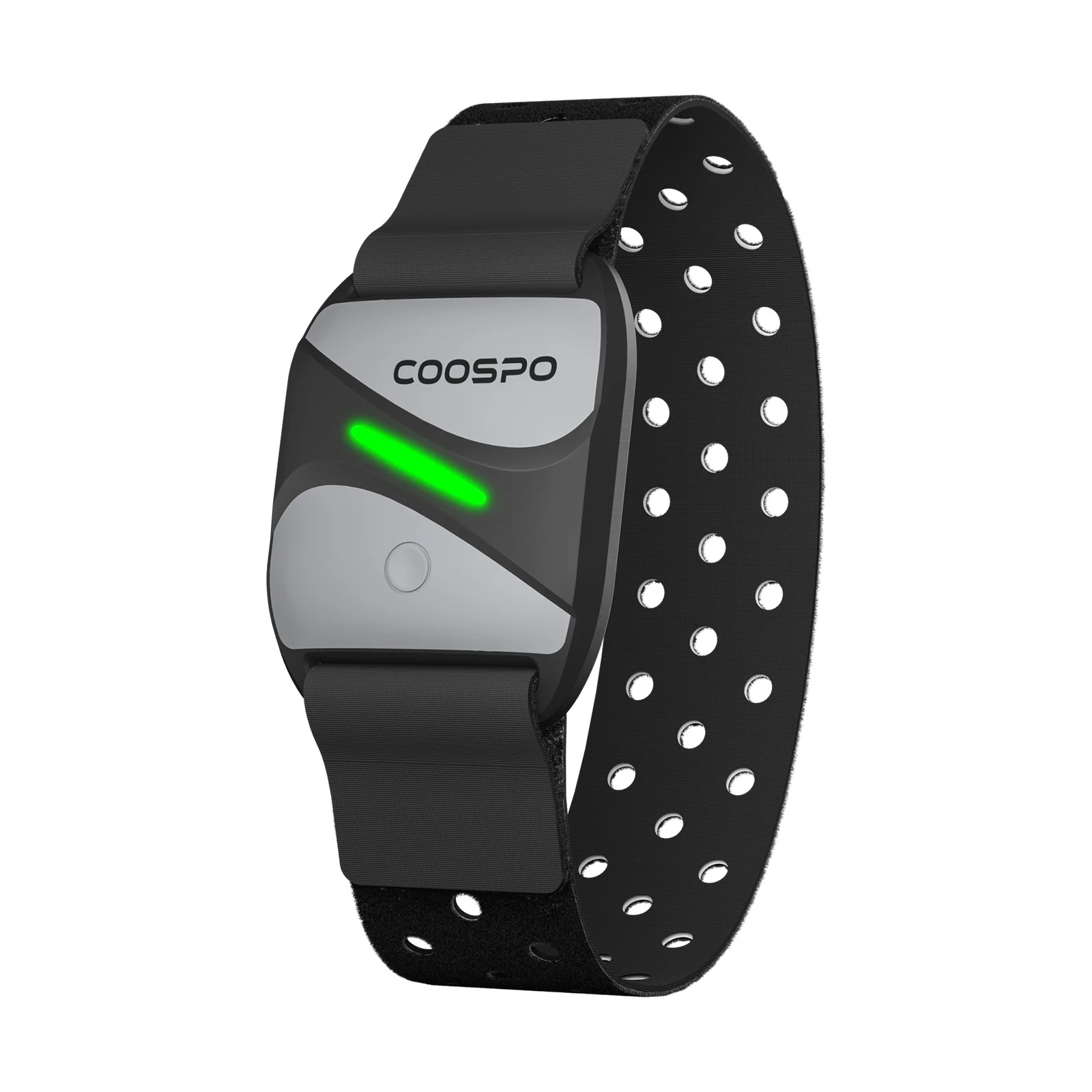 

COOSPO HW807 Heart Rate Monitor Armband Bluetooth 5.0 ANT+ Optical Sensor 20H Battery IP67 Waterproof 12.3g Lightweight