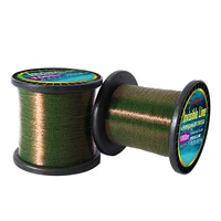 Línea de Pesca con revestimiento de fluorocarbono de 1000M, línea Invisible, accesorios de Pesca de nailon que se hunden, súper fuerte