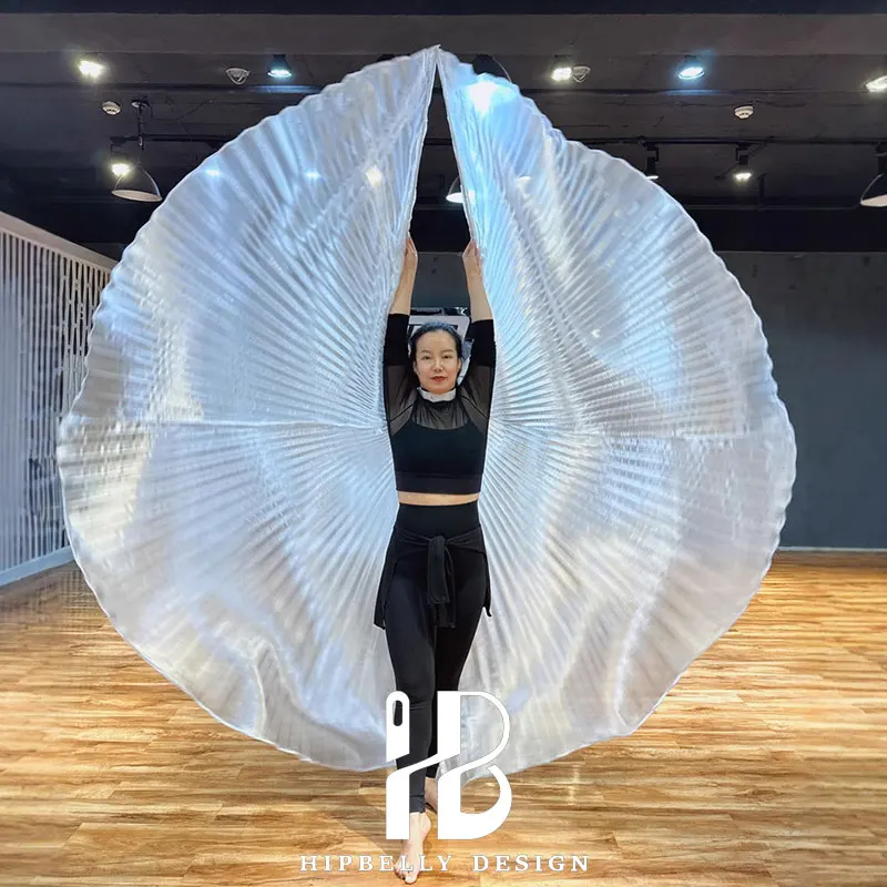 أجنحة إيزيس للرقص الشرقي للبالغين فضية 360 درجة ملحقات أداء الجناح ملابس رقص الزي دعائم أداء المسرح